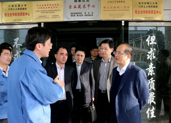 溧陽市委常委、常務副市長周衛中來上上集團督查