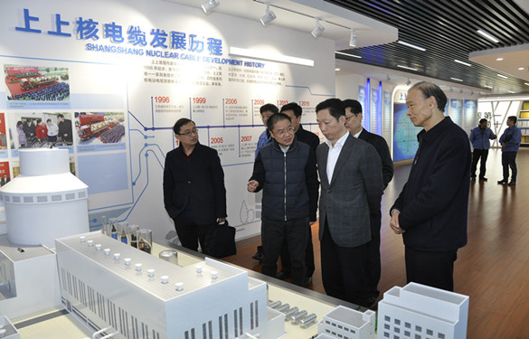 常州市委常委、紀委書記張春福一行來上上電纜參觀考察